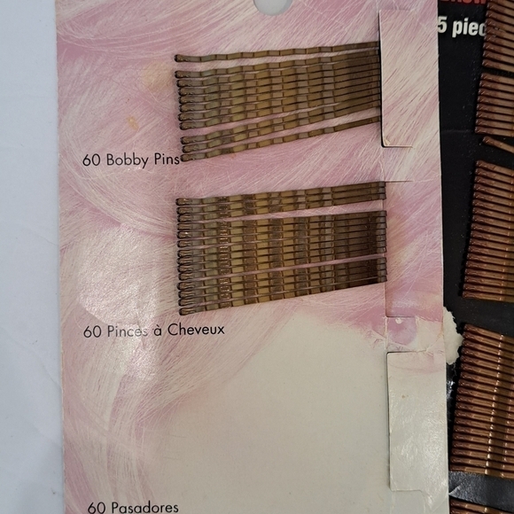 Vintage Lot of Hair Accessories Snap Cover Rollers Bobby Pins Hair Ties - Picture 2 of 9